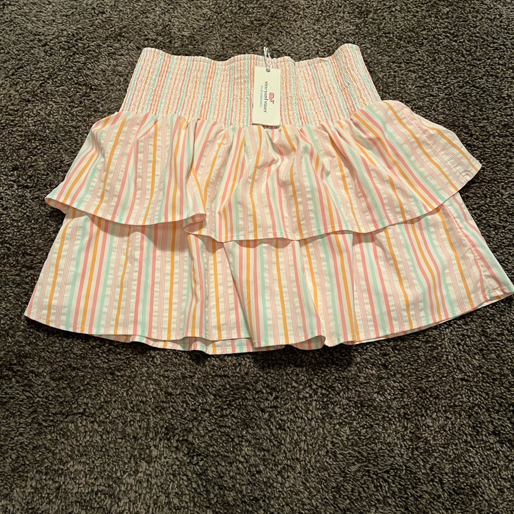 NWT Vineyard Vines Harbor Smocked Skirt Women Size Medium Summer Cute